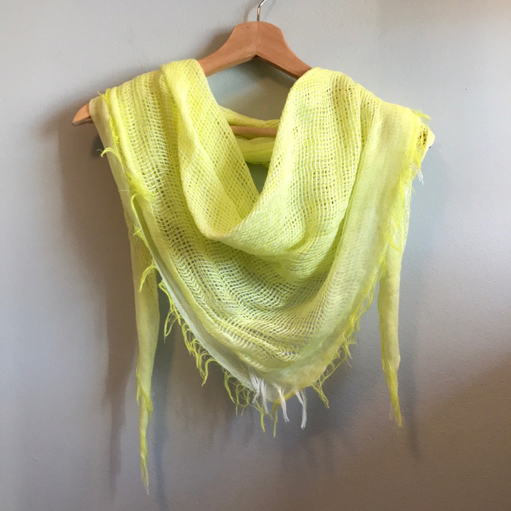 Simply Vera Neon yellow summer scarf